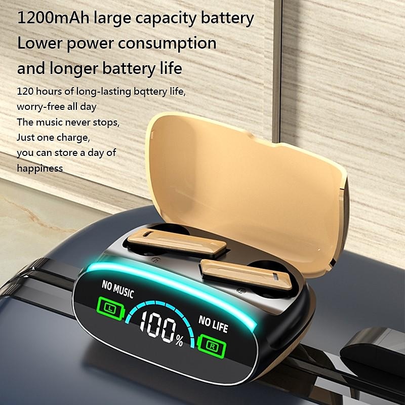 M46 TWS Bluetooth 5.3 Earphone with Mic Wireless Headphones HiFi Stereo Ear Buds Noise Reduction Headset with Exquisite Wood Grain Charging Case 2025 - $12.99 –P4