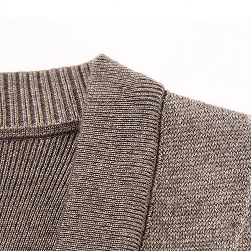 Herren Pullover Pullunder Wollpullover Kaschmir Strickjacke Gerippt Stricken Standard Tasche Strick Raute V Ausschnitt Warm-Ups Moderne zeitgenössische Freizeitskleidung Ausgehen Bekleidung Winter 2026 - $39.99 –P14