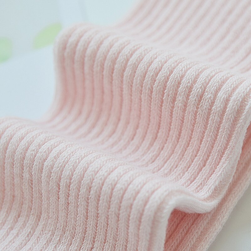 Barn Jente Strømper Svart Hvit Rosa Helfarge Rynket Vår Høst søt stil Hjem 2-8 år 2025 - $6.99 –P11