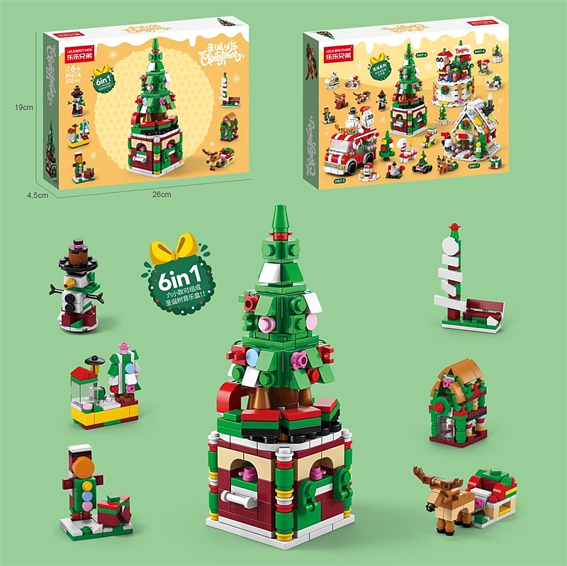 celebrità di internet natale piccoli blocchi di particelle per bambini e bambine piccolo regalo combinazione puzzle giocattolo compatibile decorazioni per regali di natale del 2025 a $13.99 –P7