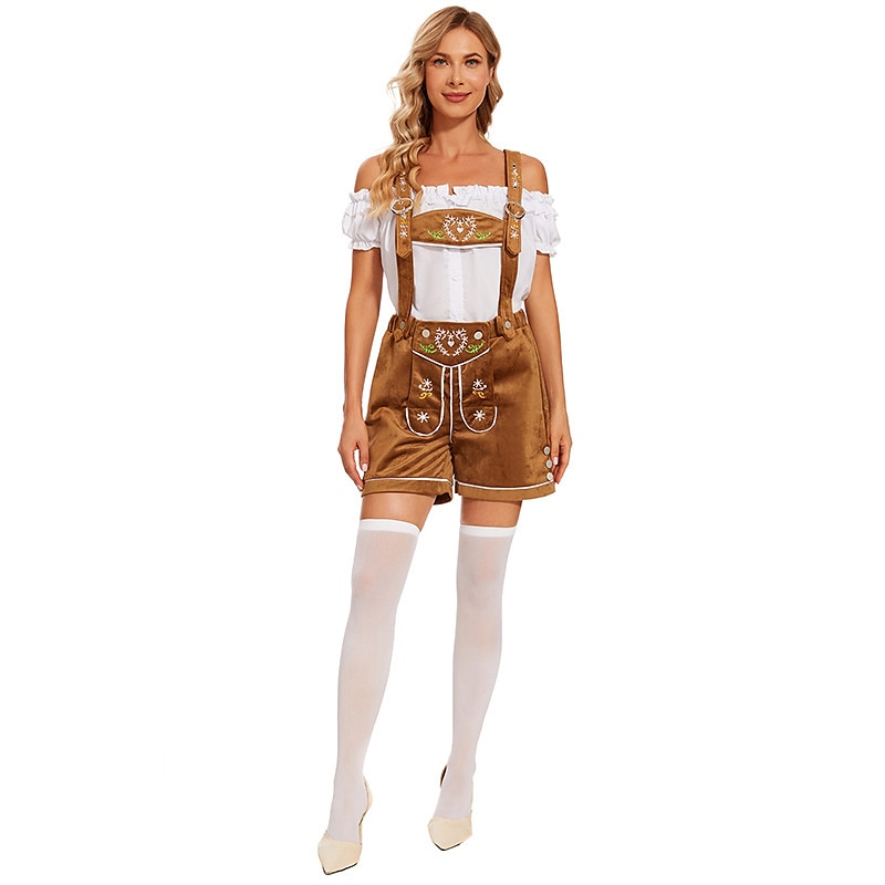 předvečer Všech svatých Plesová maškaráda Oktoberfest Halenka / košile Cosplay kostým Maškarní cosplay němčina Mnichov Louky Dámské Karneval Výkon předvečer Všech svatých Tradiční Styl Tkanina Vrchn 2025 - $43.99 –P8