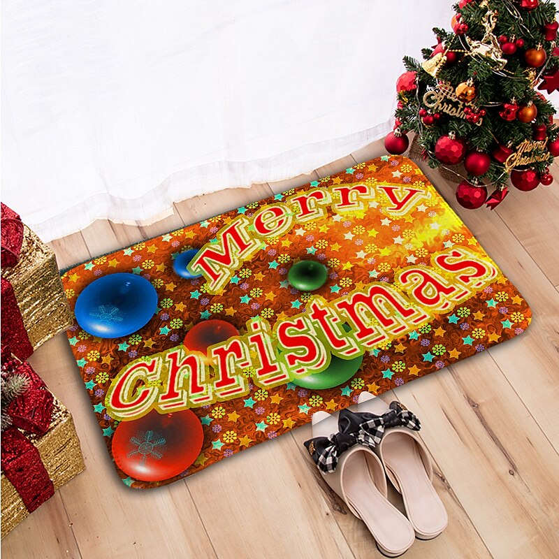 Christmas Bathroom Bath Mats Bath Rugs Sponge Foam for Bathroom,Durable  Soft Flannel Mat Bright 3D Print Rug, Clearance MatS for Forlaundry Room  and Kitchen 2024 - $8.99