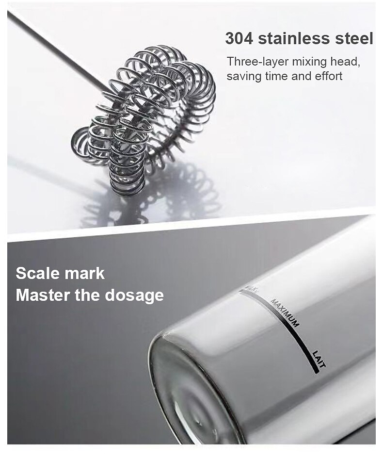 Mini Milk Frother Electric Egg Beater Automatic Whisk Mixer Coffee Tool Kitchen Electric Frother 2025 - $28.99 –P8
