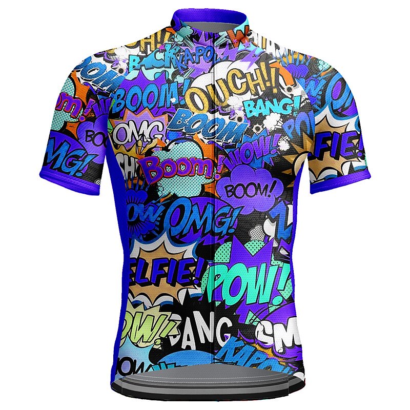 Herr Cykeltröja Kortärmad Cykel Överdelar med 3 bakfickor Bergscykling Vägcykling Andningsfunktion Snabb tork Fuktabsorberande Reflexremsa Gul Röd Blå Grafisk Polyester sporter Kläder 2025 - $28.99 –P9