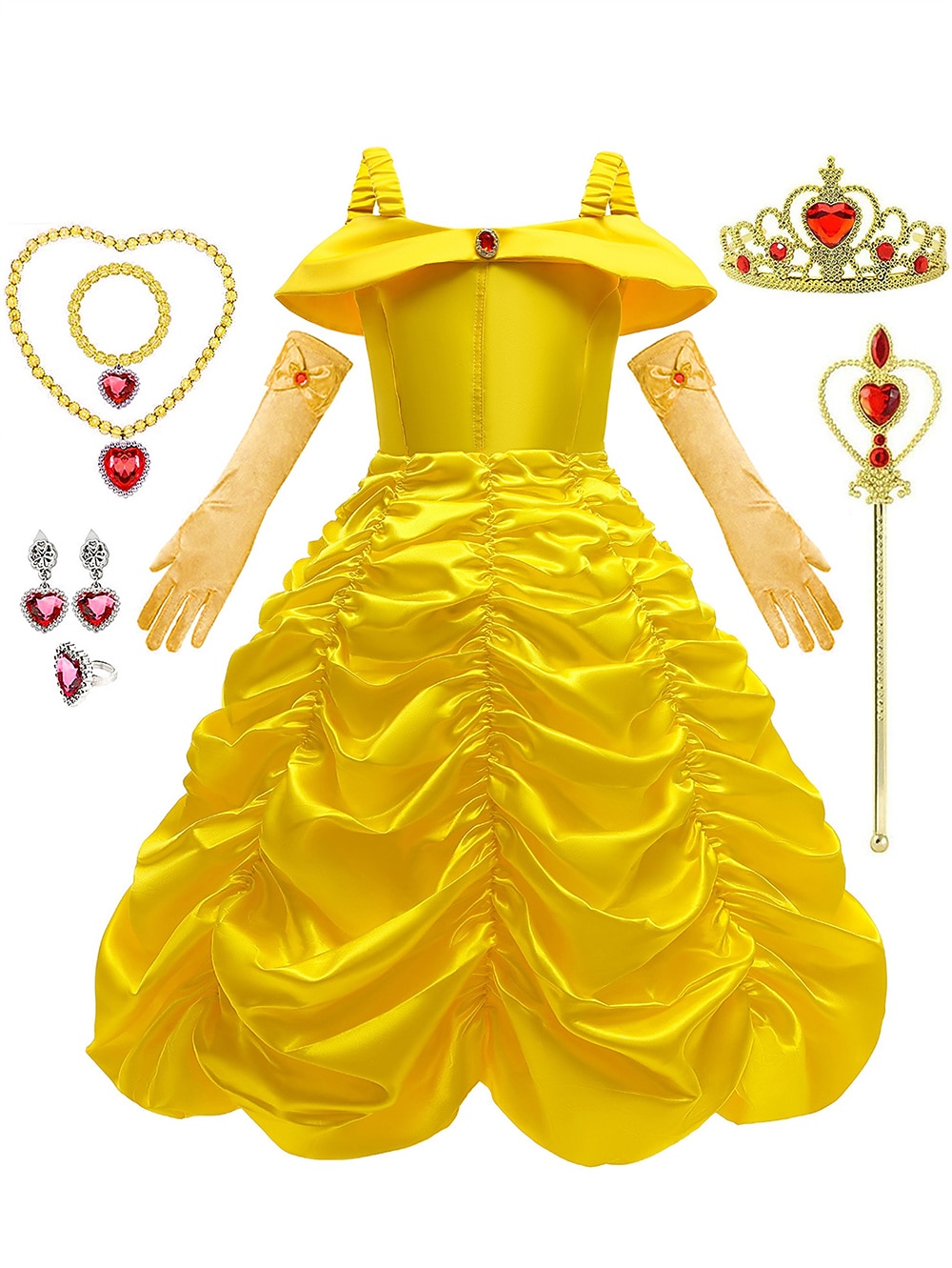 Sagolikt Prinsessa Söt Blommaflickaklänning Temafestdräkt Tyllklänningar Cosplay for Flickor Barn Karnival Maskerad 2026 - $48.99 –P1
