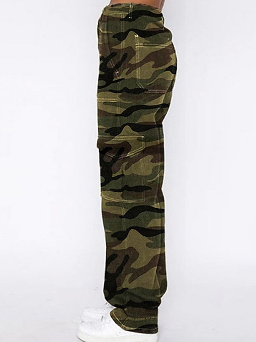 Women‘s Jeans Cargo camo camouflage parachute pants Full Length Fashion Streetwear Street Daily Camouflage S M Fall Winter 2023 - US $34.99 –P5