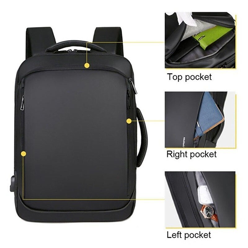 Laptop Backpack Men's Backpack Business Notebook Waterproof Back Pack USB Charging Bag Travel Bagpack Anti Theft Backpack 2025 - $39.99 –P2