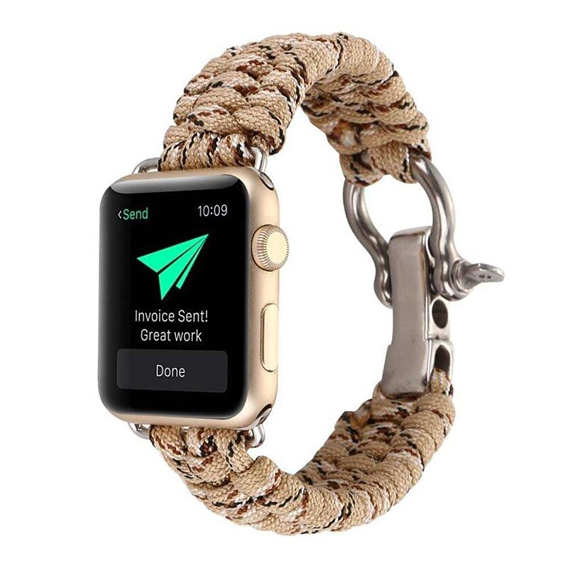 1 pacote Corda trançada artesanal Compatível com Pulseira Apple Watch 38mm 40mm 41mm 42mm 44mm 45mm 49mm Entrançado Elástico Ajustável Tecido pulseira de substituição para iwatch Ultra 2 Series 9 8 7 de 2025 por $12.99 –P12
