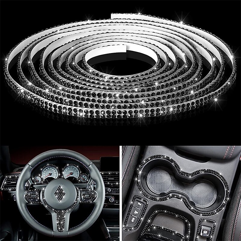 starfire 5m bling auton verhoilu itsekiinnittyvä bling auton sisäpuolen auton lisävarusteet naisille auton kojelautakoristeet 2025 - $15.99 –P4