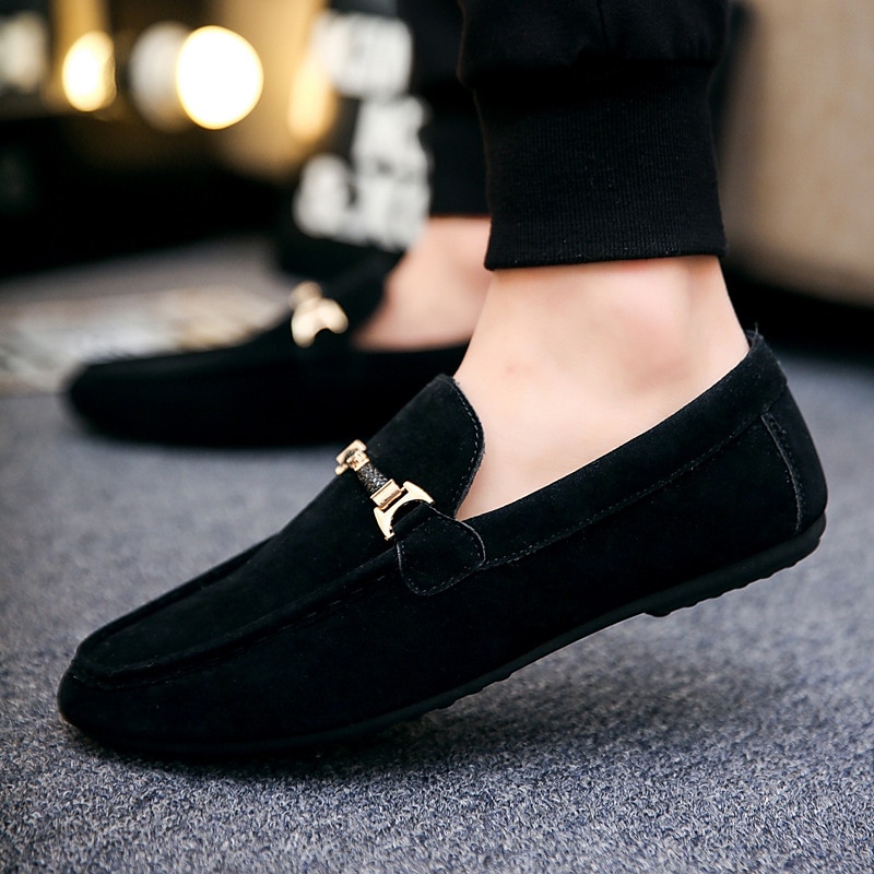 Męskie Mokasyny i buty wsuwane Komfortowe buty Spacery Zabytkowe Codzienny Na zewnątrz Codzienny Skóra Ciepłe Wzrost Zwiększenie Wygodny Sznurowane Czarny Czerwony Zima 2025 - $32.99 –P4