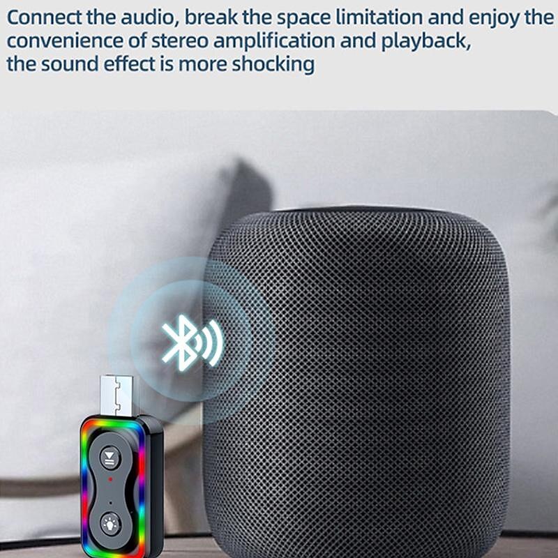 2025年 bt5.3 bluetooth アダプタ車用 3.5 ミリメートルジャック aux ケーブル bluetooth 5.3 5.0 4.2 4.0 レシーバートランスミッタースピーカーオーディオ音楽受信機  コレクション – $11.99 –P2