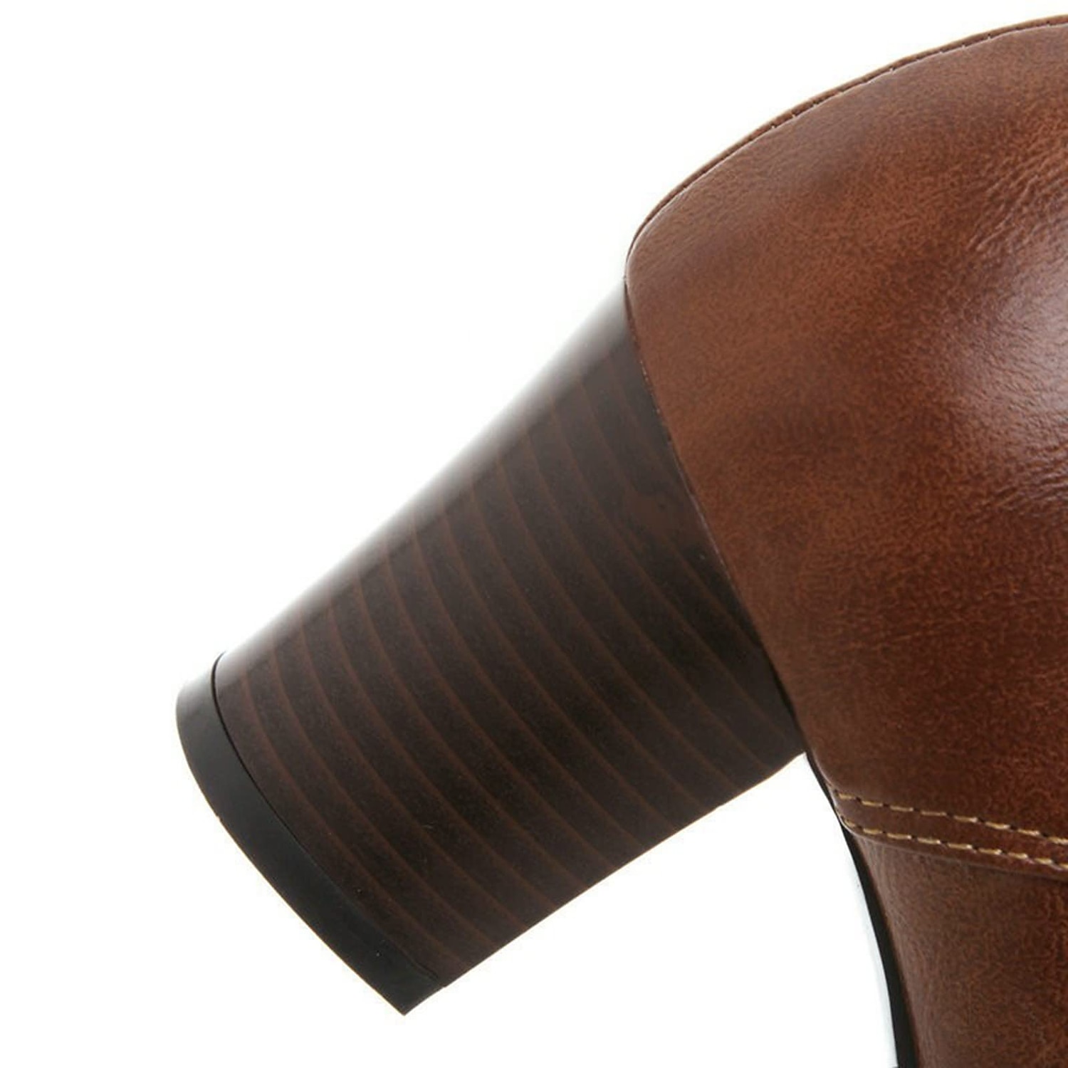 damskie zielone półbuty typu brogs oxford - skórzane buty vintage ze sznurowadłami na grubym obcasie do biura i na co dzień 2025 - $46.99 –P2