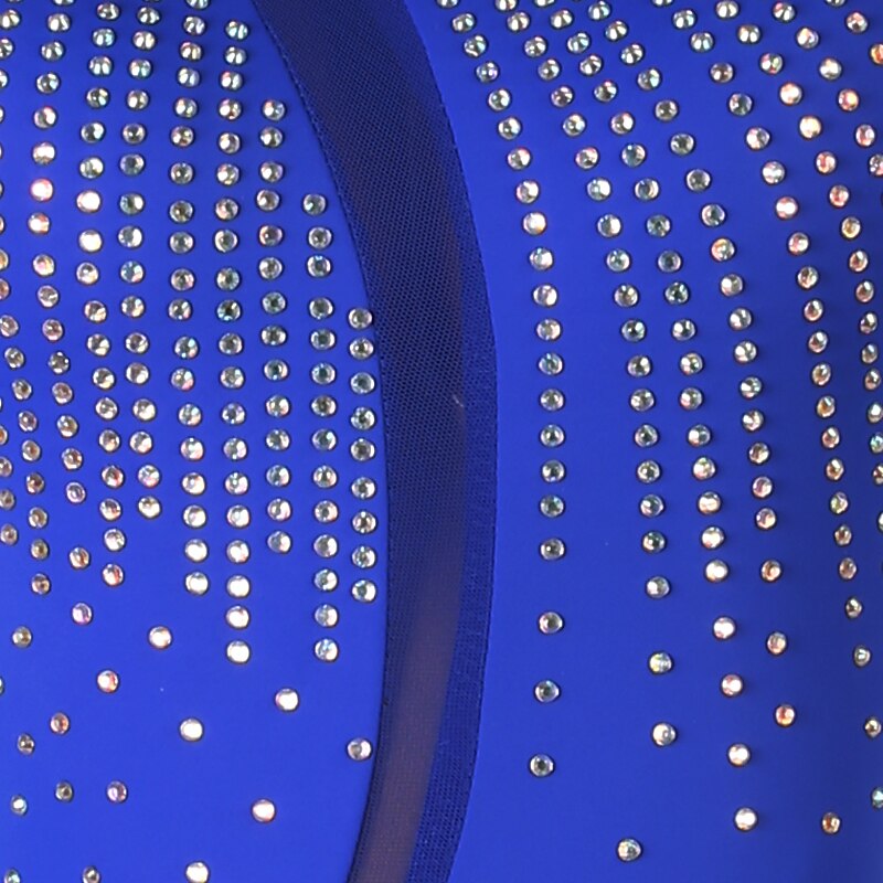Rochie de Patinaj Artistic Pentru femei Fete Πατινάζ στο πάγο Rochii Negru Bleumarin Peteci Deschide Înapoi Plasă Înaltă Elasticitate Antrenament Competiție Ținută Patinaj Clasic Manșon Lung Patinaj 2025 - $112.99 –P13