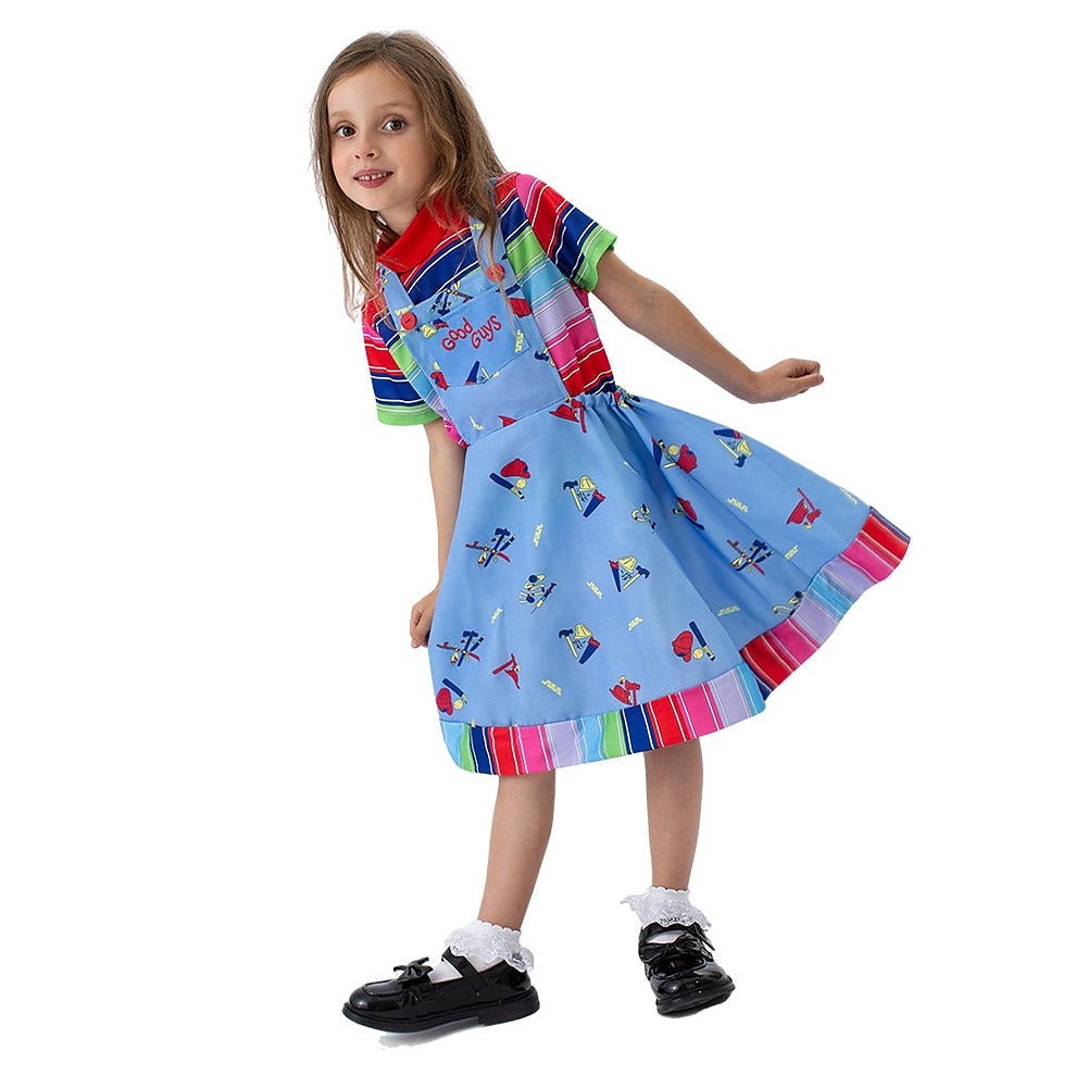 Chucky Scary Doll Outfits 2 PCS Halloween Group Family Costumes Boys Girls' Movie Cosplay Costume Halloween Carnival Children's Day 2025 - $39.99 –P5