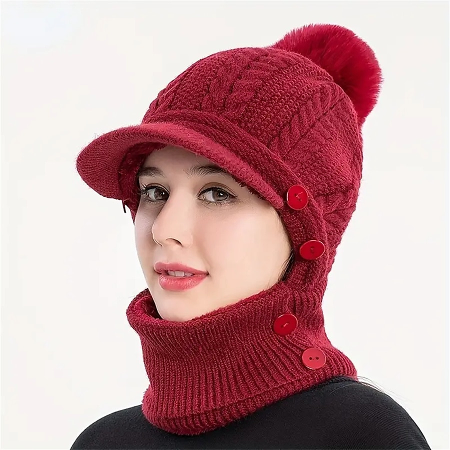 Damskie Narciarska Kominiarka narciarska Na wolnym powietrzu Zima Keep Warm Odporność na wiatr Kapelusz na Narciarstwo Kemping i turystyka Snowboard Narty 2025 - $14.49 –P2