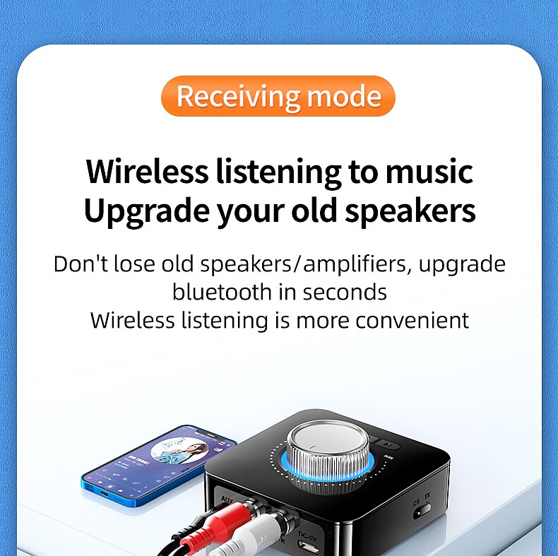Bluetooth Receiver Transmitter LED BT 5.0 Stereo AUX 3.5mm Jack RCA Handsfree Call TF U-Disk TV Car Kit Wireless Audio Adapter 2025 - $33.99 –P7