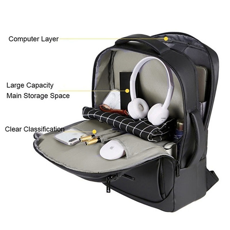 Laptop Backpack Men's Backpack Business Notebook Waterproof Back Pack USB Charging Bag Travel Bagpack Anti Theft Backpack 2025 - $39.99 –P3