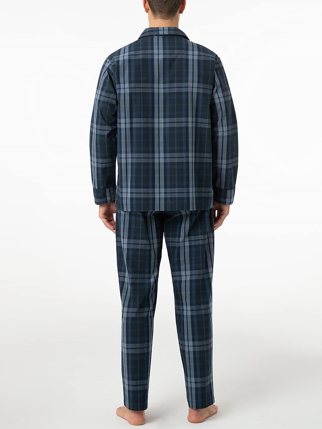 Per uomo loungewear Pigiami Set pigiama Top e pantalone del pigiama 2 pezzi A quadri Moda Informale Comoda Interni Giornaliero Cotone Comfort Bavero Manica lunga Camicia Pantalone A cordoncino Vita del 2025 a $16.39 –P8