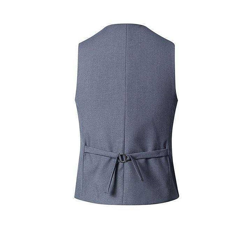 Herr Väst Företag Dagliga kläder Fest / afton Mode Grundläggande Vår & Höst Lappverk Polyester Bekväm Slät Enkelknäppt V-hals Normal Svart Rubinrött Marinblå Grå Väst 2025 - $17.99 –P6