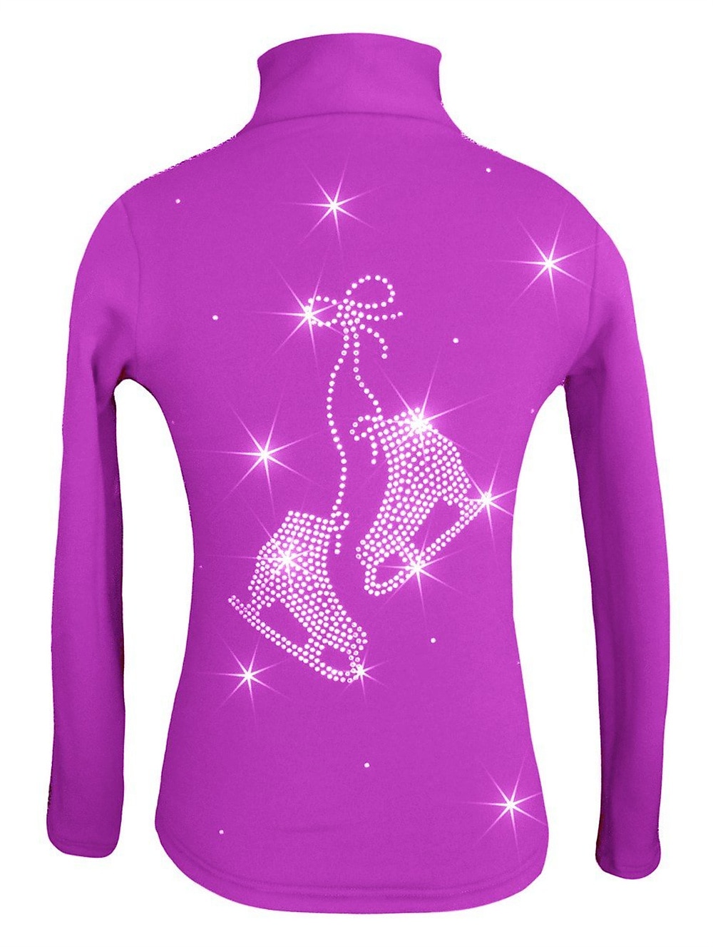 Figure Skating Fleece Jacket Women's Girls' Ice Skating Jacket Top Pink Blue Orange Stretchy Training Competition Skating Wear Thermal Warm Crystal / Rhinestone Long Sleeve Ice Skating Figure Skating 2025 - $52.99 –P4