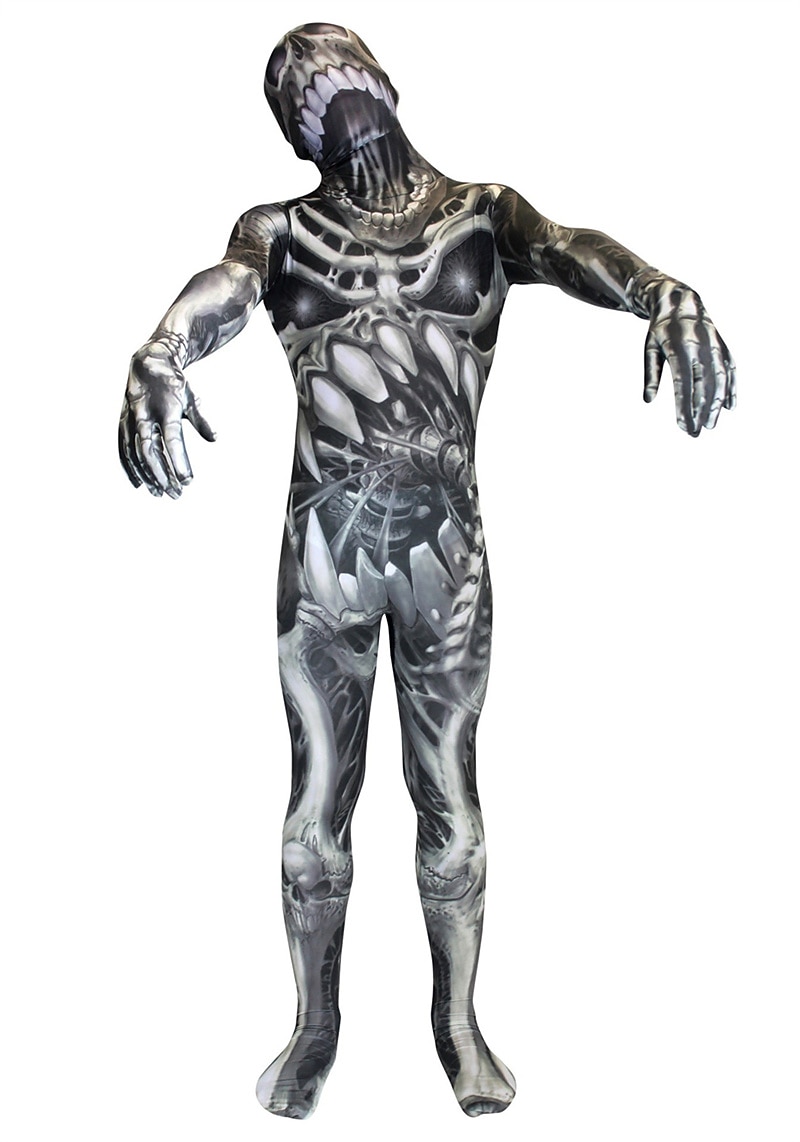 Traje de Cuerpo Completo Traje de cosplay Body Calavera Monstruo Zalgo Cosplay Niños Adulto Hombre Chico Carnaval Mascarada Mardi Gras Fiesta Víspera de Todos los Santos Rendimiento Disfrazarse 2026 - $37.99 –P12