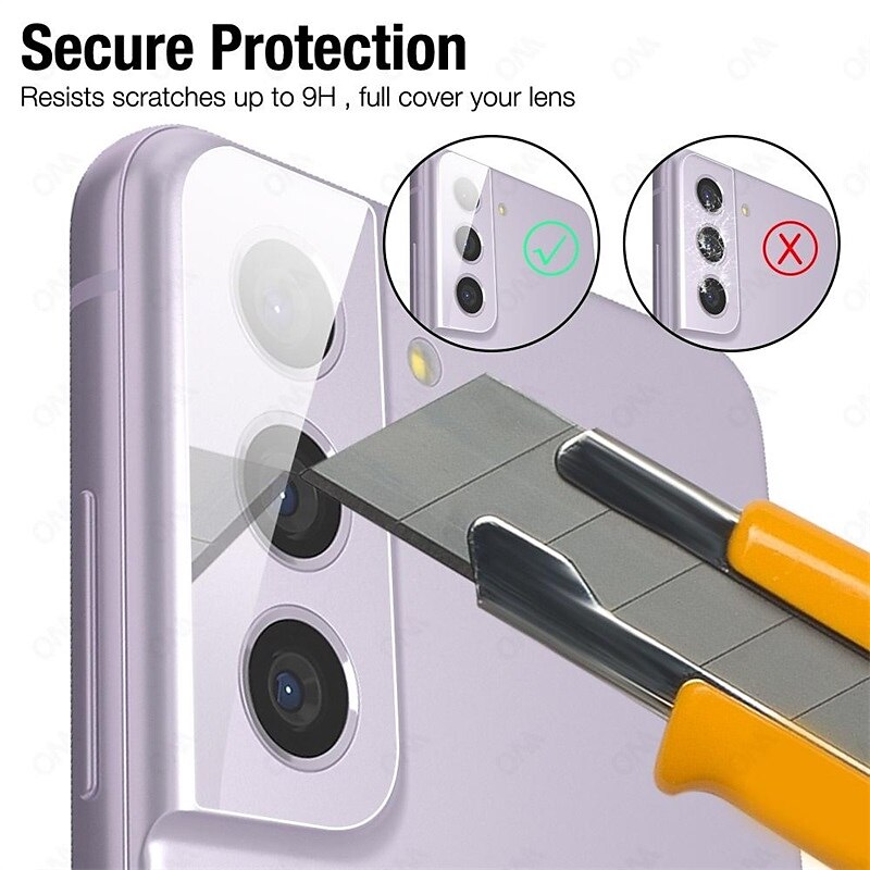 [2+2Pack] Screen Protector + Camera Lens Protector For Samsung Galaxy S24 Ultra Plus S23 S22 S21 S20 Ultra Plus FE S10 Note 20 Ultra 10 Plus Note 10 Plus Tempered Glass 9H Hardness Anti-Fingerprint 2025 - $12.99 –P10