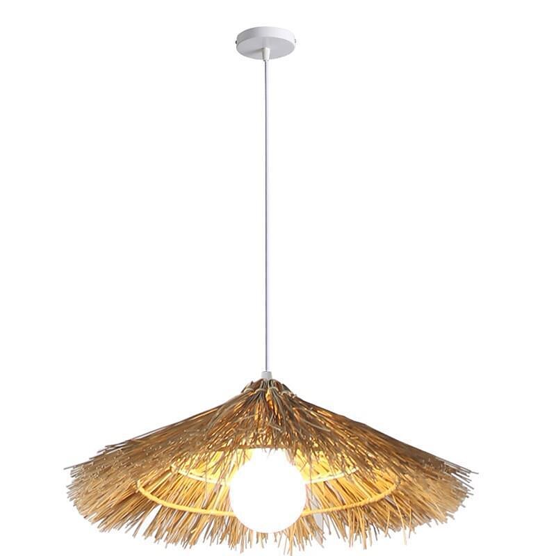 Lampes suspendues en rotin, luminaire décoratif d'intérieur, idéal pour un salon, une chambre à coucher, un café, un bar, un abat-jour en tissage, 110-240v de 2025 ? $205.99 –P9