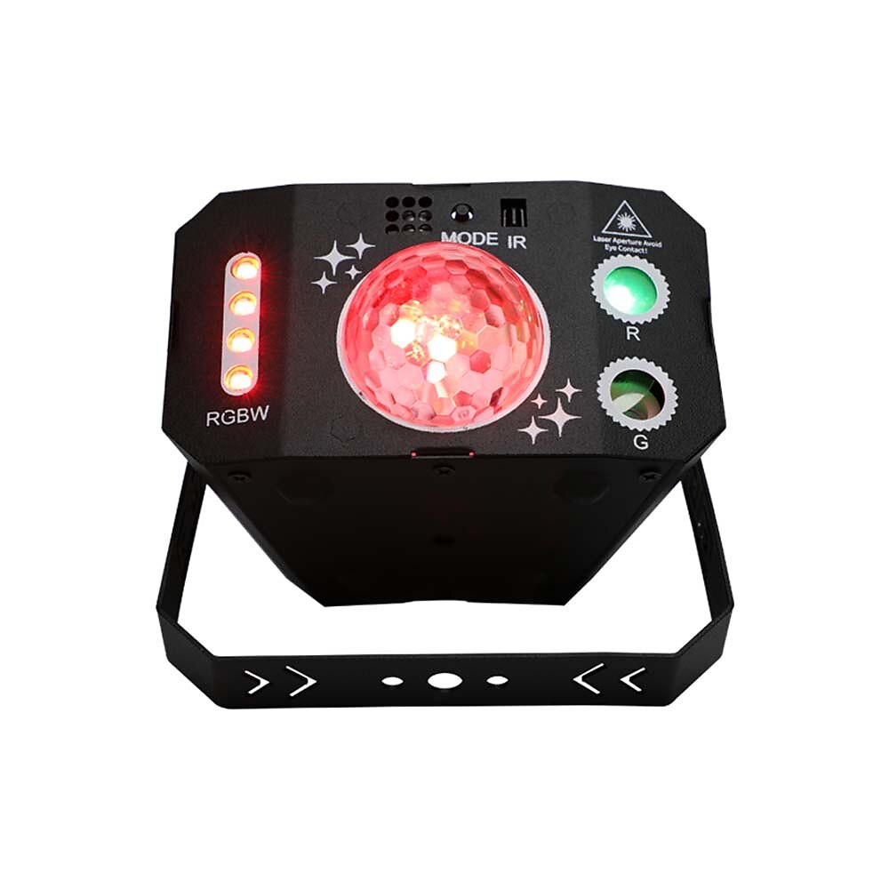 luci da discoteca per interni con luci da festa – luci da palco a LED per DJ attivate dal suono con proiezione di motivi e telecomando, regalo perfetto per feste ed eventi del 2025 a $65.99 –P2