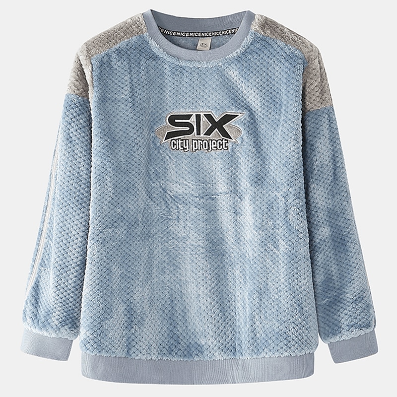 Per uomo loungewear Pigiami Set pigiama Top e pantalone del pigiama 2 pezzi Liscio Moda Informale Comoda Interni Giornaliero Flanella Comfort Girocollo Manica lunga Pullover Pantaloni da jogger Vita del 2025 a $49.99 –P13