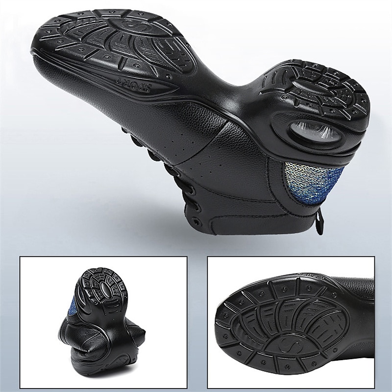 Femme Chaussures de Jazz Baskets de Danse Danse en ligne Utilisation Entraînement Soirée Manteaux en similicuir Plus doux Professionnel Deli-pointes Talon épais Bout rond Lacet Adolescent Adulte Noir de 2025 ? $54.99 –P7