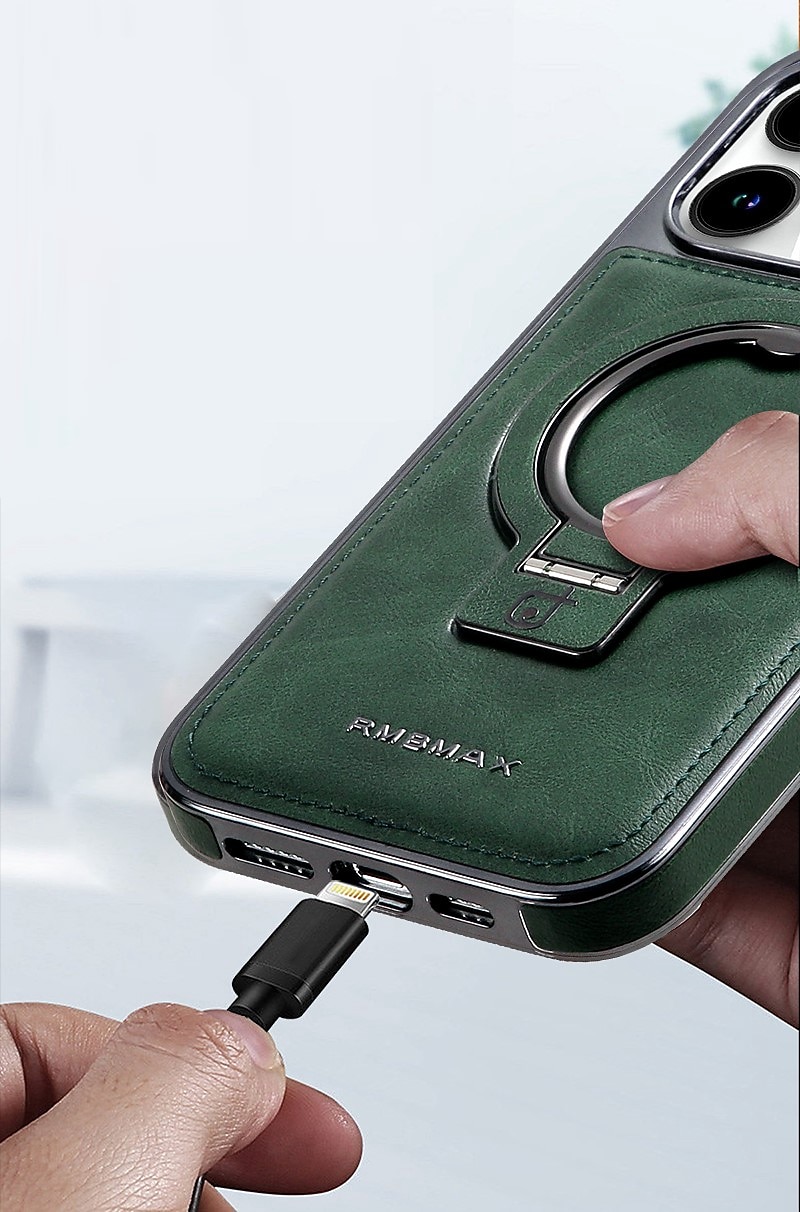 Phone Case For iPhone 16 15 14 Pro Max Plus 13 12 Pro Max Back Cover Magnetic Adsorption with Stand Holder Magnetic Full Body Protective Retro TPU PU Leather 2026 - $23.99 –P8