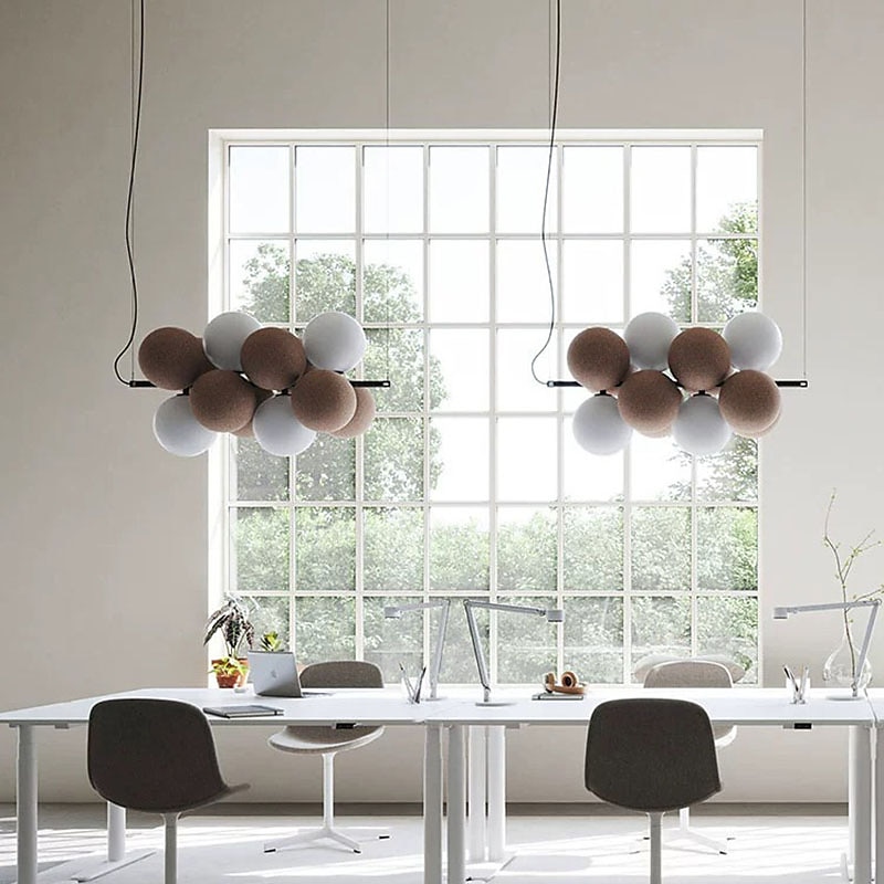 LED suspension 10 lumières verre globe lustre lumière moderne noir rose lustres pendentif luminaire vintage globe boule plafond encastré luminaire 110-240v de 2025 ? $499.99 –P3