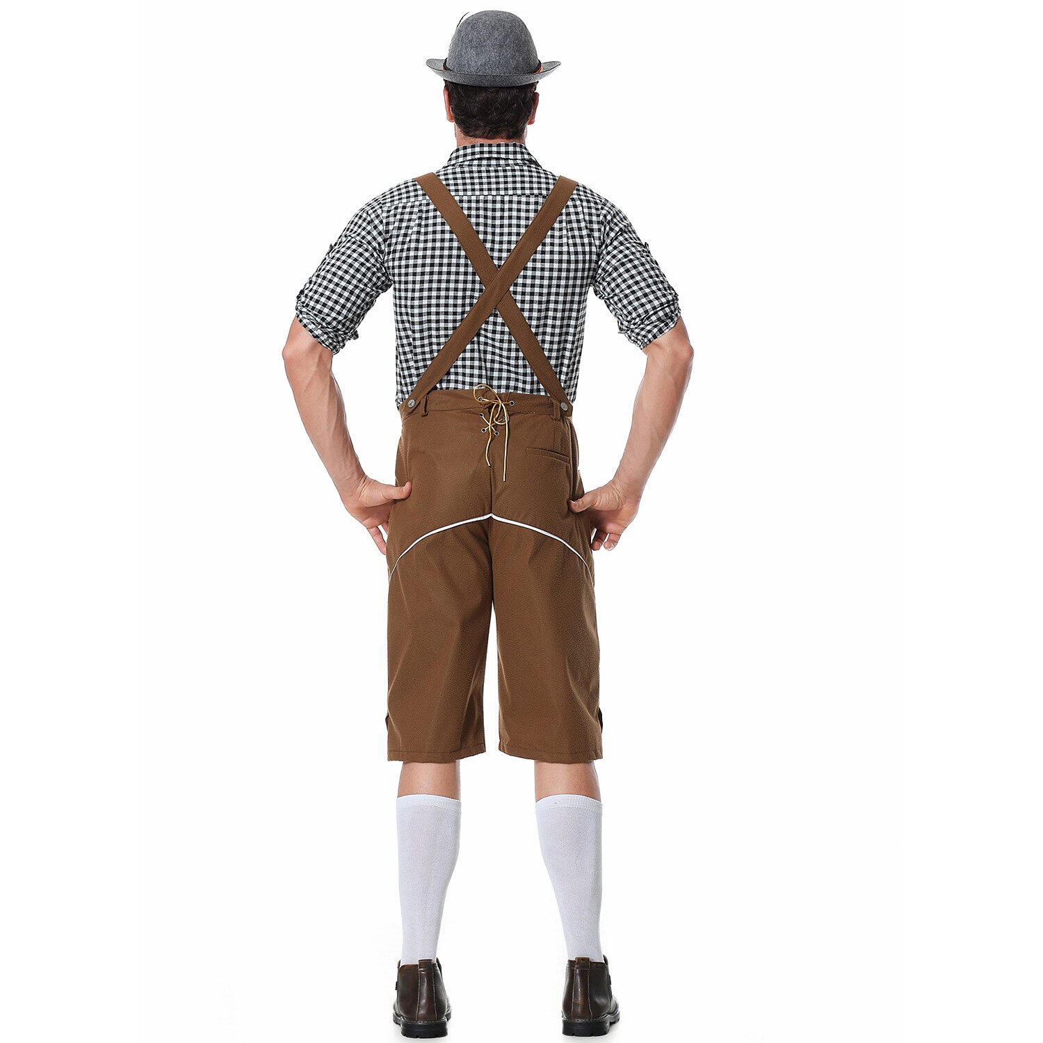 Oktoberfest Lederhosen Hemd Bayerisch Bayerisch Deutsch Wiesn Herren Stoff im traditionellen Stil Bluse Shorts Hut 2026 - HUF 24835 –P3