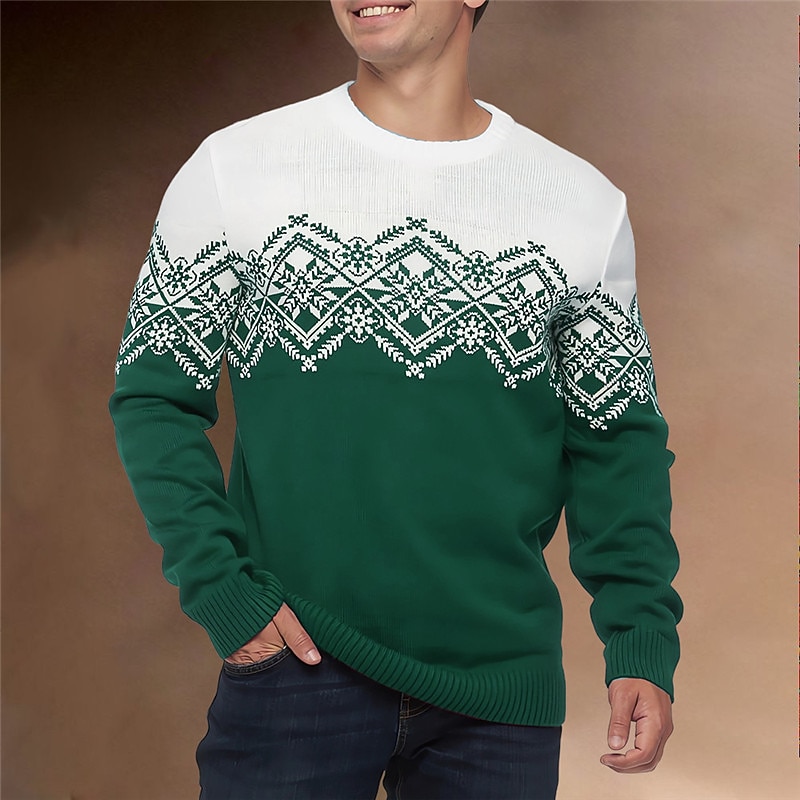 Clearance Maglione Maglioni Brutti Natale Maglioni Brutti Maglioni Natalizi  Verdi Per Uomo Geometria Brutto