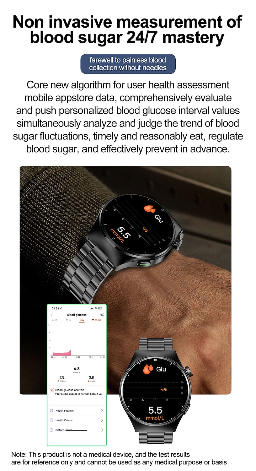 2025年 imosi f320 レーザー理学療法血糖スマートヘルスウォッチフィットネスランニングウォッチ Bluetooth 温度監視歩数計 Android ios と互換性女性男性 ip67 防水 コレクション – $94.79 –P8