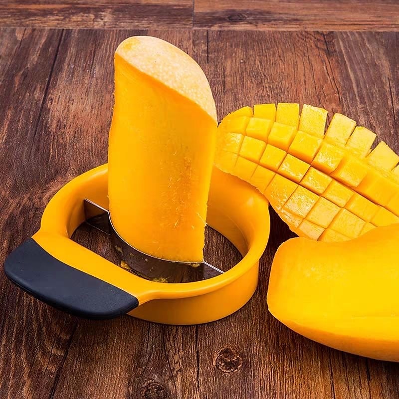 mangoskjærer i rustfritt stål, fruktdeler, mangoknivskjærer, fruktkjerner eplekutter 2025 - $8.99 -P4