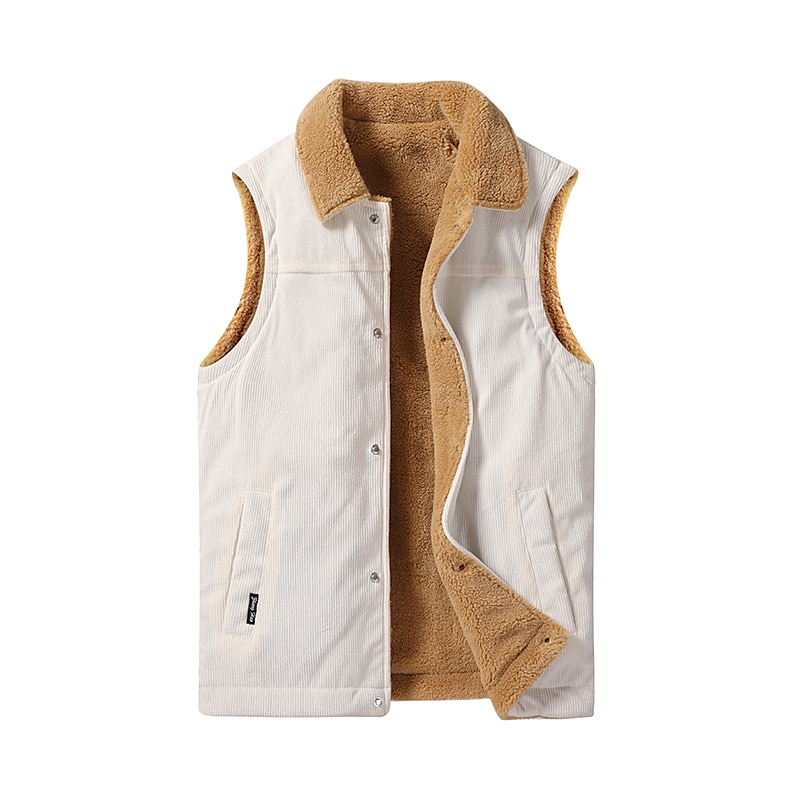 בגדי ריקוד גברים Gilet בָּחוּץ לבוש יומיומי חופשה ליציאה אופנתי בסיסי סתיו חורף רוכסן כיס פוליאסטר שמור על חום הגוף אחיד רוכסן צווארון מתקפל רגיל שחור לבן צהוב ירוק צבאי אֵפוֹד 2025 - $66.99 –P1