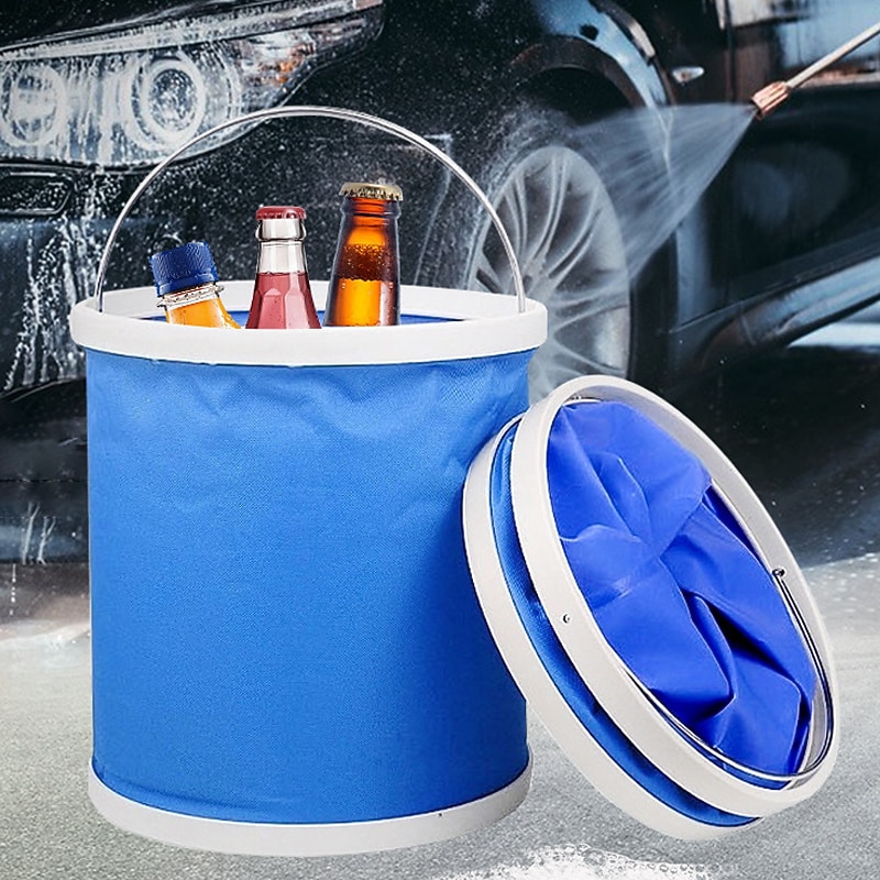 Starfire 9/11l secchio pieghevole portatile multifunzionale con borsa per autolavaggio esterno zaino da pesca campeggio escursionismo strumento di pulizia del 2025 a $16.99 –P1