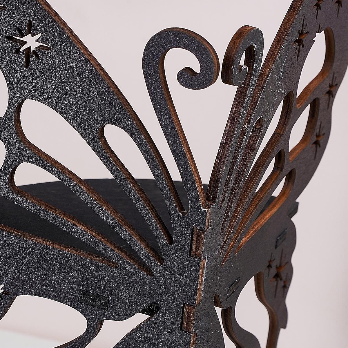 Elegantes, einstöckiges Wandregal aus Holz mit Schmetterlingen für die Inneneinrichtung und Aufbewahrung 2026 - $15.99 –P4