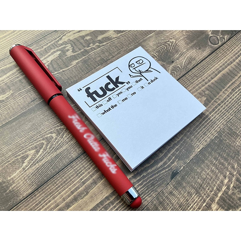 Funny Sticky Note, Funny Spoof Post-it Notes and Pens, Fuck Off Sticky  Notes for Study Office Supplies, Notebook Labels, Unique Gift 2023 - € 6.99