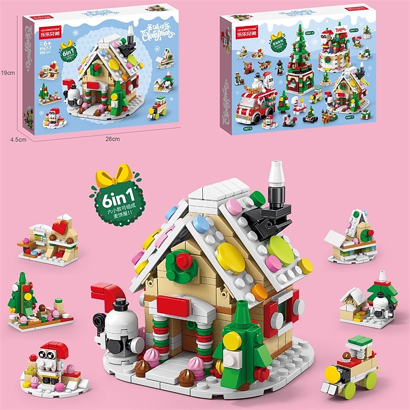 celebrità di internet natale piccoli blocchi di particelle per bambini e bambine piccolo regalo combinazione puzzle giocattolo compatibile decorazioni per regali di natale del 2025 a $13.99 –P6
