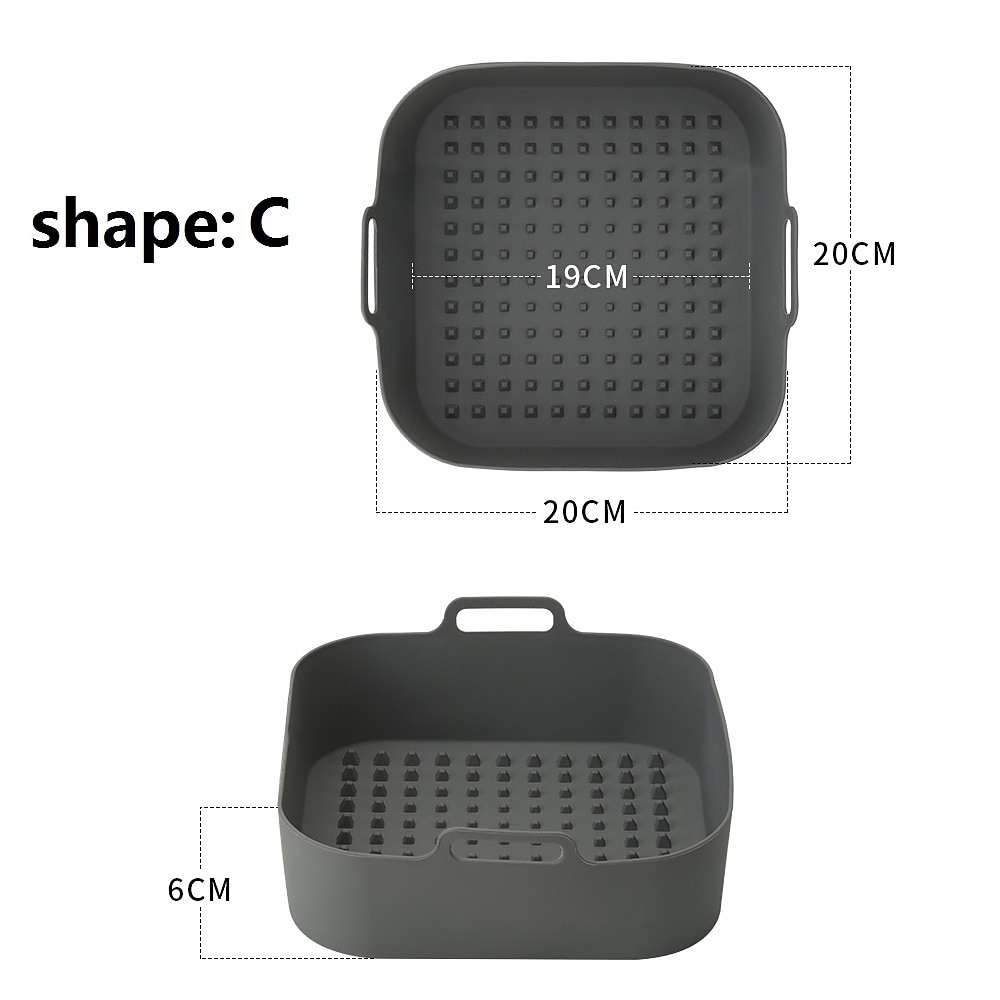 2 Pack Air Fryer Silicone Pot, Food Safe Nonstick Air Fryer Silicone, Heat Resistant, Easy Clean, Reusable Replacement Flammable Parchment Liner, Suitable for Fryer, Oven, Microwave 2025 - $13.99 –P10