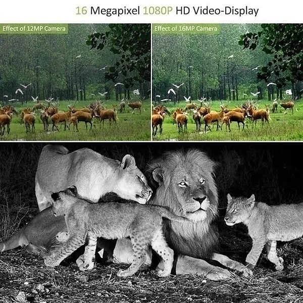 2023 Upgraded version New Wild Camera Photo-Traps 12MP 1080P Motion Triggered Hunting Wildcamera Trap IP66 Waterproof Outdoor Night Vision Trail Camera 2025 - $47.99 –P4
