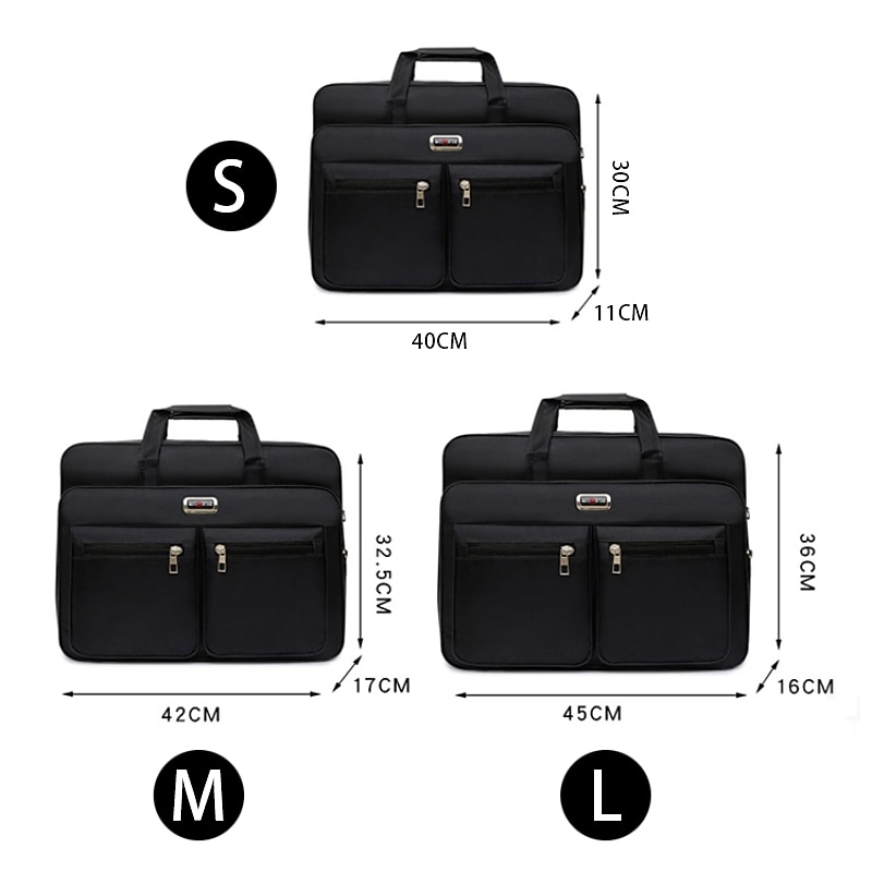 Men's Business Laptop Bag with Shoulder Strap, Water-Resistant Work Briefcase with Multiple Zipper Pockets for Office and Travel 2025 - $26.99 –P1