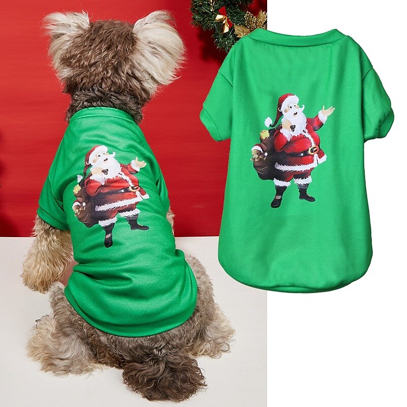 Dog Cat Shirt / T-Shirt Fashion Party Winter Waterproof Breathable Soft Washable Comfortable Christmas Party Casual Daily Festival Dog Clothing for Bichon Frise Pomeranian Baby Pet Papillon Small 2025 - $20.99 –P16