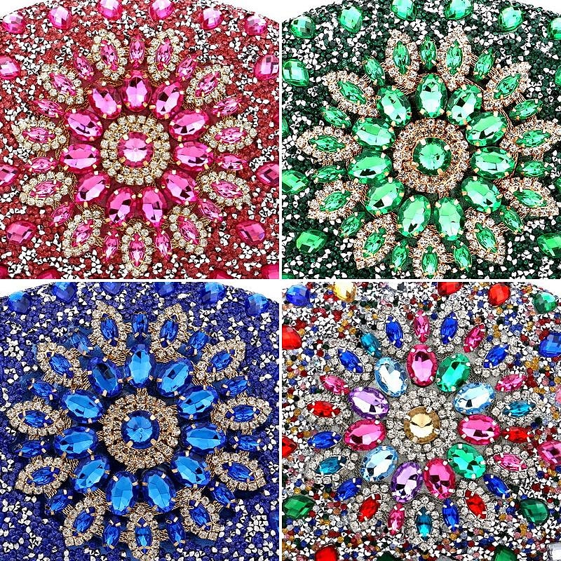 bolsa de noite de cristal azul de luxo feminina – bolsa de strass com alça para casamentos, festas e eventos formais de 2025 por $32.99 –P10