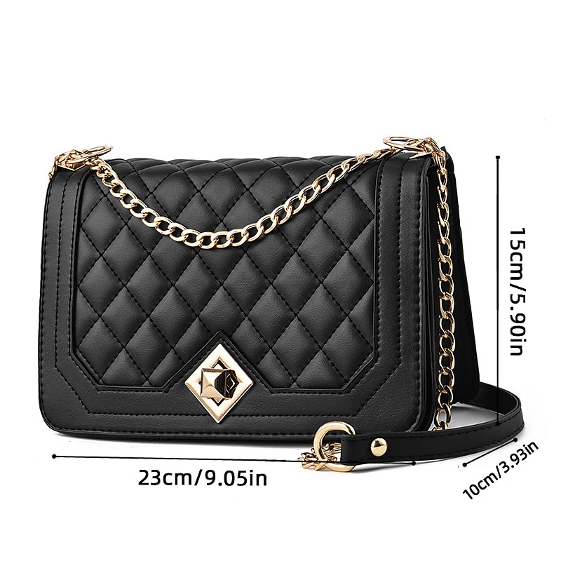 Pu Leather Adjustable Chanel Handbags, For Office