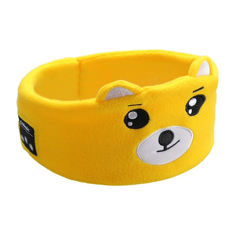 Cuffie wireless musicali morbide e elastiche per bambini cuffie per animali da sonno mascherina per occhi Bluetooth V5.0 cuffie con fascia del 2025 a $21.99 –P6