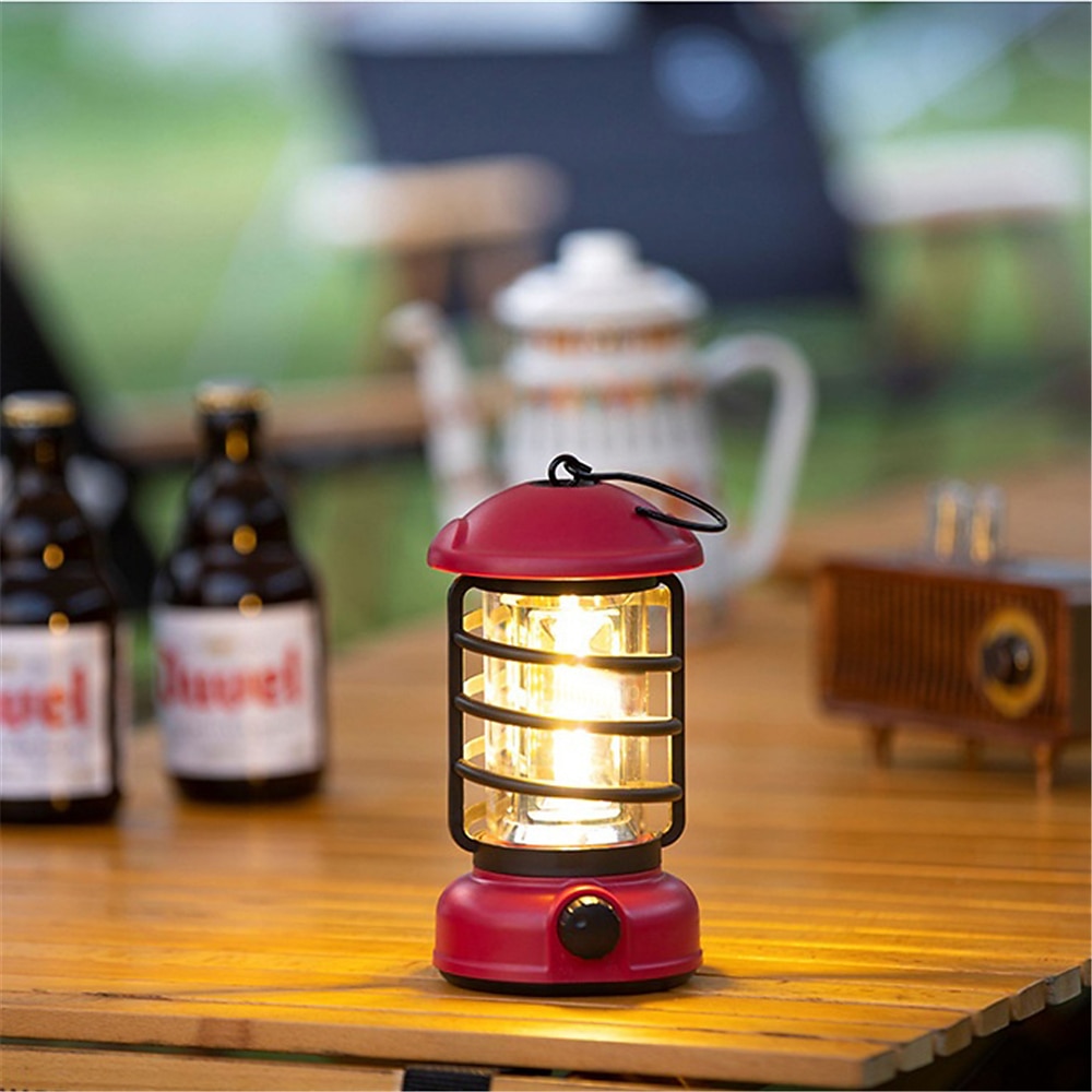 frogued lampa kempingowa przenośna lampa retro przełącznik obrotowy światła USB ładowanie namiot kempingowy lampa podróżna vintage oświetlenie zewnętrzne 2025 - $20.99 –P7