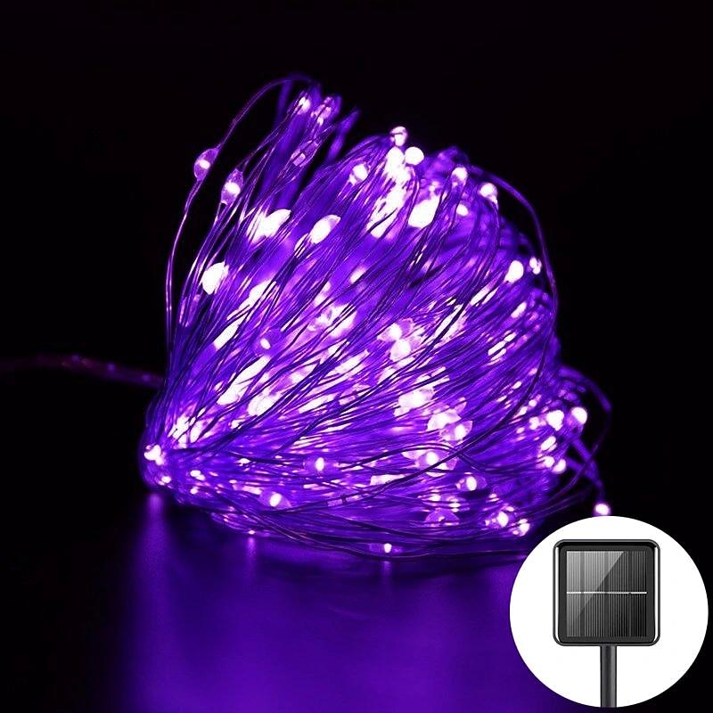 1pcs 50/100/300leds Halloween Solar Lights, Outdoor Fairy Garland String Lights, Waterproof Garden Festoon Lamp, Halloween Yard Patio Party Decoration 2026 - $21.99 –P5